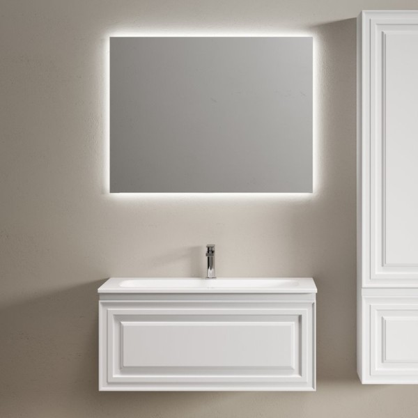 Мебель для ванной комнаты Sancos Very 90 подвесная, bianco, раковина СN7019