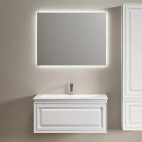 Мебель для ванной комнаты Sancos Very 90 подвесная, bianco, раковина СN7019