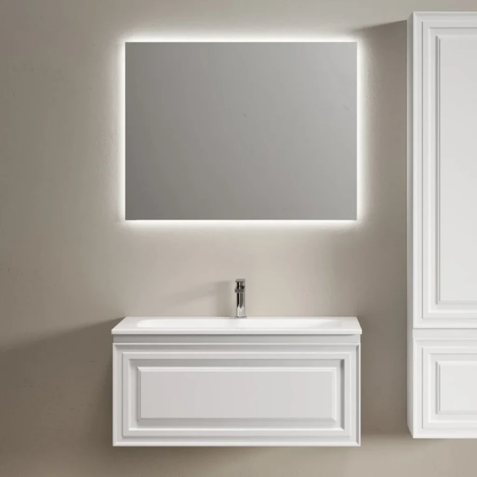 Мебель для ванной комнаты Sancos Very 90 подвесная, bianco, раковина СN7019