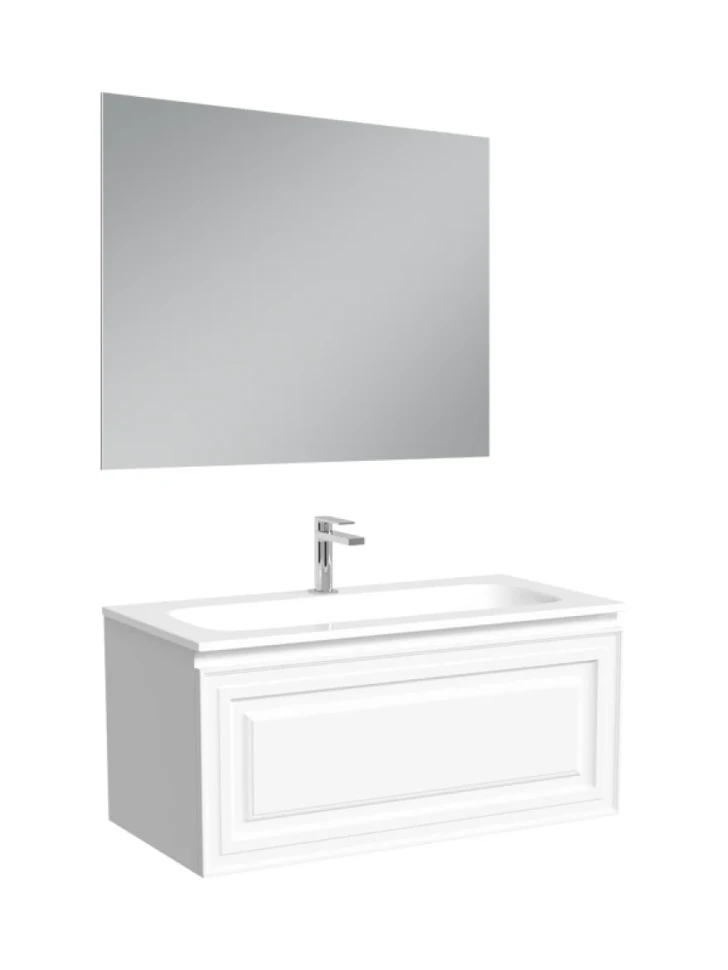 Мебель для ванной комнаты Sancos Very 90 подвесная, bianco, раковина СN7019