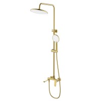 Душевая стойка AZARIO Alanti AZ-K2332MG золото матовое Душевая стойка AZARIO Alanti AZ-K2332MG золото матовое