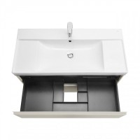 Тумба под раковину без столешницы Roca Ona 100 подвесная, серая матовая