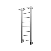 Полотенцесушитель электрический Grota App 430х1200 NM EL 120x45 см, подключение справа, слева, скрытое подключение справа, матовый хром, лесенка, с полкой