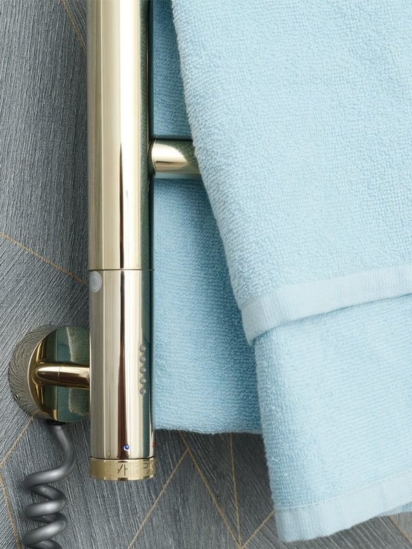 Полотенцесушитель электрический Сунержа Парео 4.0 020-0823-0567 55x50 см, скрытое подключение, шампань, E-образный