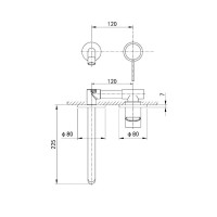 Смеситель для раковины Caprigo Don 53-027-BRG С ВНУТРЕННЕЙ ЧАСТЬЮ, матовое золото Смеситель для раковины Caprigo Don 53-027-BRG С ВНУТРЕННЕЙ ЧАСТЬЮ, матовое золото