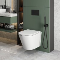 Унитаз подвесной Grossman GR-4403SQ с микролифтом, белый глянец