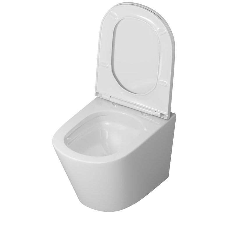 Унитаз подвесной Grossman GR-4403SQ с микролифтом, белый глянец