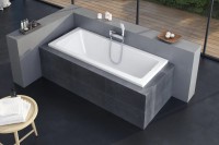 Акриловая ванна Excellent Ava 170x70 см, пристенная, белая, на ножках