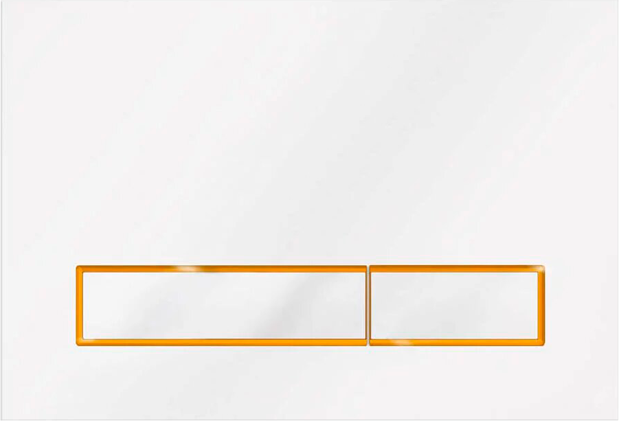 Кнопка смыва Veconi Square Design VFSD003WHG белая