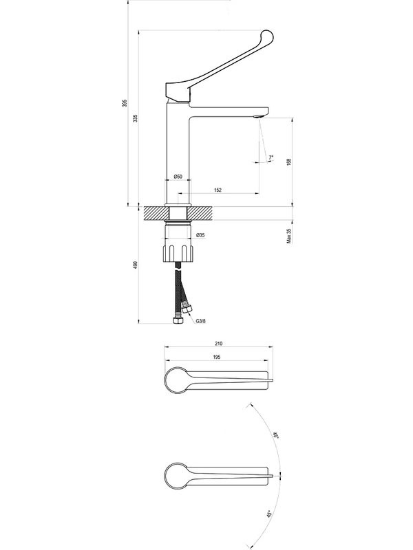 Смеситель для раковины Ravak Safe SF 014.00CR хром