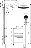 Душевой комплект Hansgrohe RainSelect 15380700 + 15310180 + 26842700 + 26840180 Душевой комплект Hansgrohe RainSelect 15380700 + 15310180 + 26842700 + 26840180