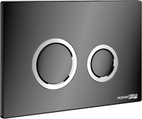 Система инсталляции для унитазов Wasserkraft Aller 10TLT.010.ME.PB01 с кнопкой смыва черной