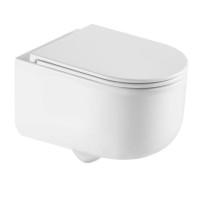 Унитаз подвесной AQUAme AQM2013PRO безободковый подвесной с сиденьем микролифт, технология смыва Tornado