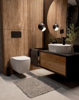 Унитаз подвесной AQUAme AQM2013PRO безободковый подвесной с сиденьем микролифт, технология смыва Tornado