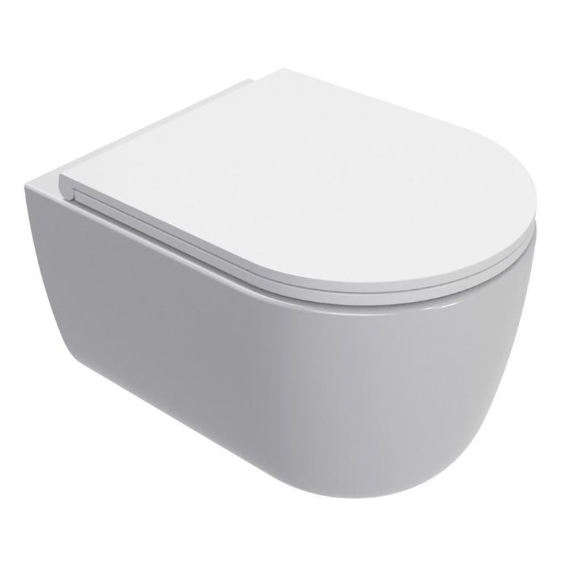 Унитаз подвесной AQUAme AQM2013PRO безободковый подвесной с сиденьем микролифт, технология смыва Tornado