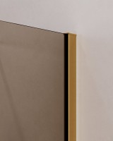 Душевой уголок Cezares Slider AH 1 100-70/80 BR BORO профиль брашированное золото, стекло бронза