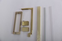 Душевой уголок Cezares Slider AH 1 100-70/80 BR BORO профиль брашированное золото, стекло бронза