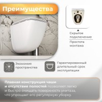 Унитаз подвесной Grossman Торнадо GR-4497SQC