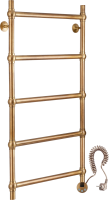 Полотенцесушитель электрический Secado Флоренция 1 105x55 см, подключение справа, бронза, лесенка, латунь
