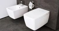 Унитаз подвесной VitrA Metropole 7672B003-1687 с функцией биде, микролифтом и встроенным смесителем