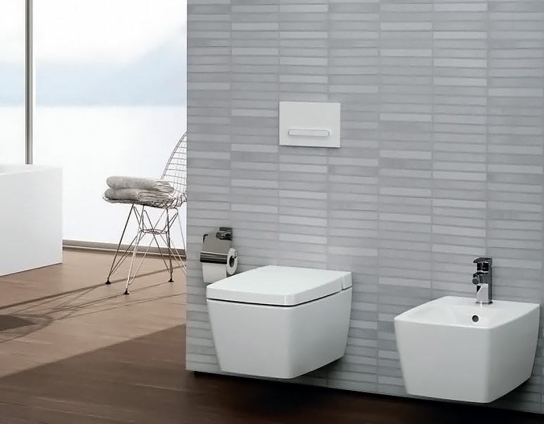 Унитаз подвесной VitrA Metropole 7672B003-1687 с функцией биде, микролифтом и встроенным смесителем