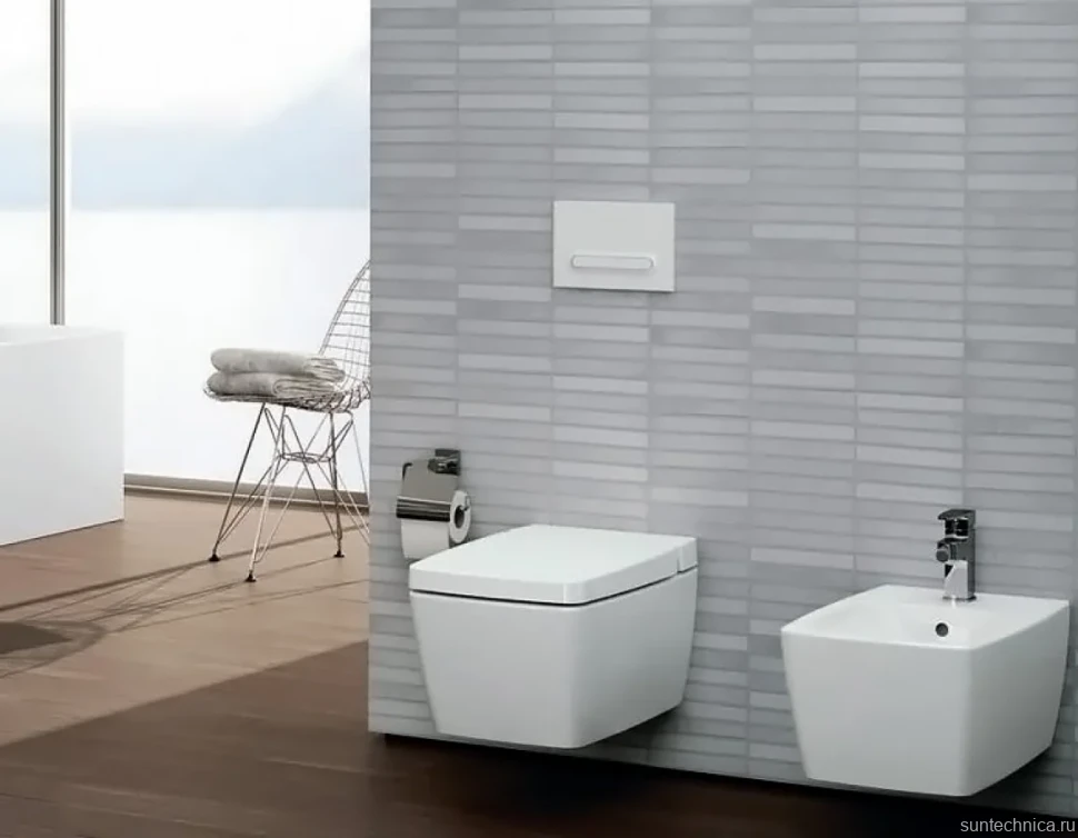 Унитаз подвесной VitrA Metropole 7672B003-1687 с функцией биде, микролифтом и встроенным смесителем