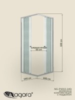 Душевая перегородка Niagara Eco NG-1010-14QMT (100x100x190 см)
