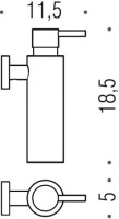 Дозатор Colombo Design Plus W4981.BM