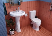 Унитаз-компакт напольный Sanita Формат стандарт глянцевый белый Унитаз-компакт напольный Sanita Формат стандарт глянцевый белый