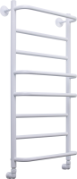 Полотенцесушитель водяной Comfysan Puro W-8 80х40 80x45 см, матовый белый, лесенка