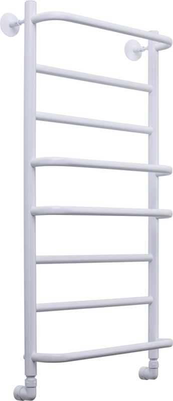 Полотенцесушитель водяной Comfysan Puro W-8 80х40 80x45 см, матовый белый, лесенка