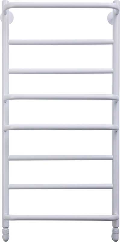 Полотенцесушитель водяной Comfysan Puro W-8 80х40 80x45 см, матовый белый, лесенка