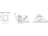Унитаз подвесной VitrA Valarte 7805B003-0075 Унитаз подвесной VitrA Valarte 7805B003-0075