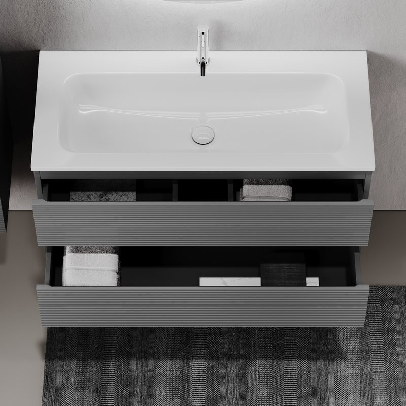 Мебель для ванной комнаты Sancos Folk 80 grey soft