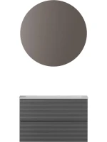 Мебель для ванной комнаты Sancos Folk 80 grey soft