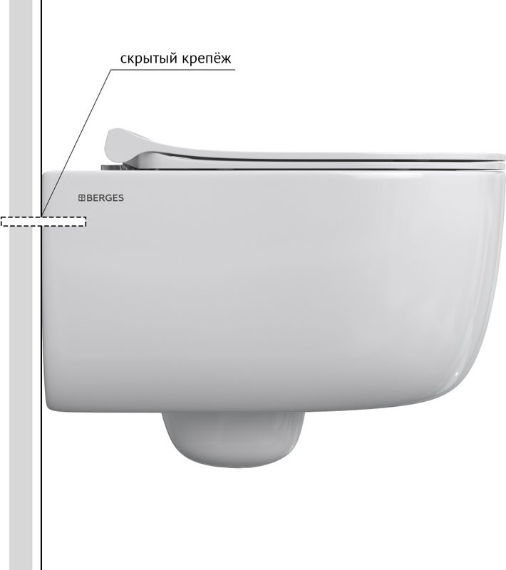 Унитаз подвесной Berges Ego 082111