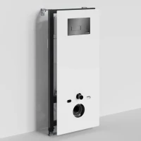 Система инсталляции для унитазов Wasserkraft Abens 20TLT.010.ME.WH.PB03 с кнопкой смыва черной Система инсталляции для унитазов Wasserkraft Abens 20TLT.010.ME.WH.PB03 с кнопкой смыва черной