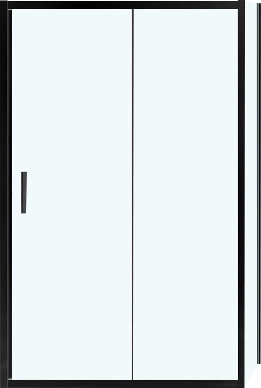 Душевой уголок Vincea Garda VSR-1G8014CLB 140x80 см, профиль чёрный, стекло прозрачное