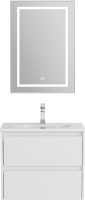 Мебель для ванной комнаты BelBagno Kraft 39 60 bianco opaco, раковина BB-8099-3-60