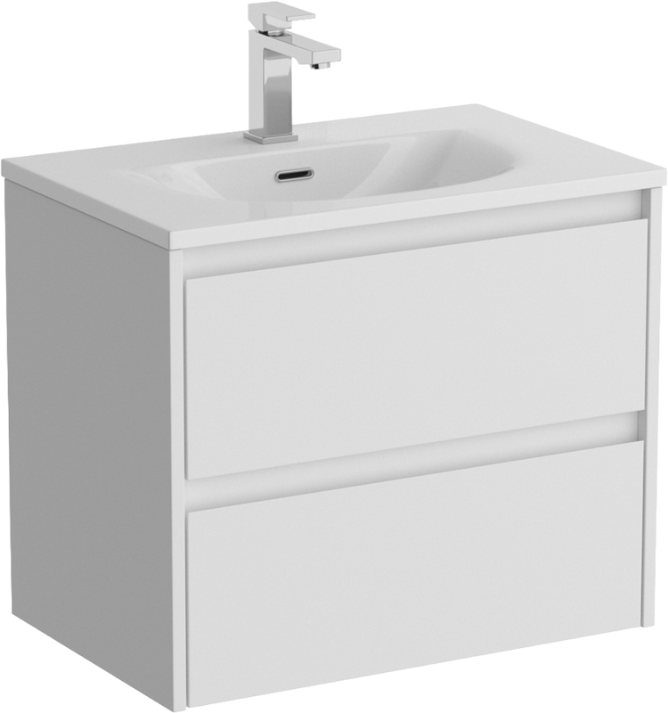 Мебель для ванной комнаты BelBagno Kraft 39 60 bianco opaco, раковина BB-8099-3-60