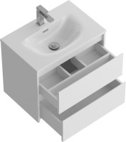 Мебель для ванной комнаты BelBagno Kraft 39 60 bianco opaco, раковина BB-8099-3-60