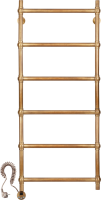 Полотенцесушитель электрический Secado Флоренция 1 125x55 см, подключение слева, бронза, лесенка, латунь