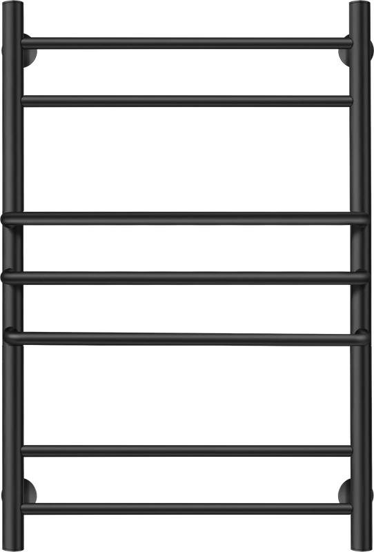 Полотенцесушитель водяной Secado Триест 4603777471026 80x55 см, матовый черный, лесенка