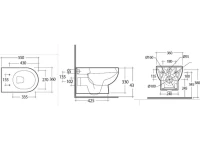 Унитаз подвесной KERAMA MARAZZI Buongiorno BG.Pro.wc.02 безободковый, с микролифтом