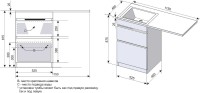 Мебель для ванной комнаты Style Line Даллас 115 L Люкс Plus напольная, белая, зеркало DIWO Элиста
