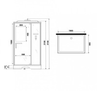 Душевая кабина Niagara Standart ST100/80/15Q 100x80