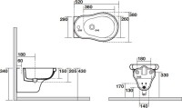 Биде подвесное Kerasan Retro 102601