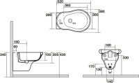 Биде подвесное Kerasan Retro 102601