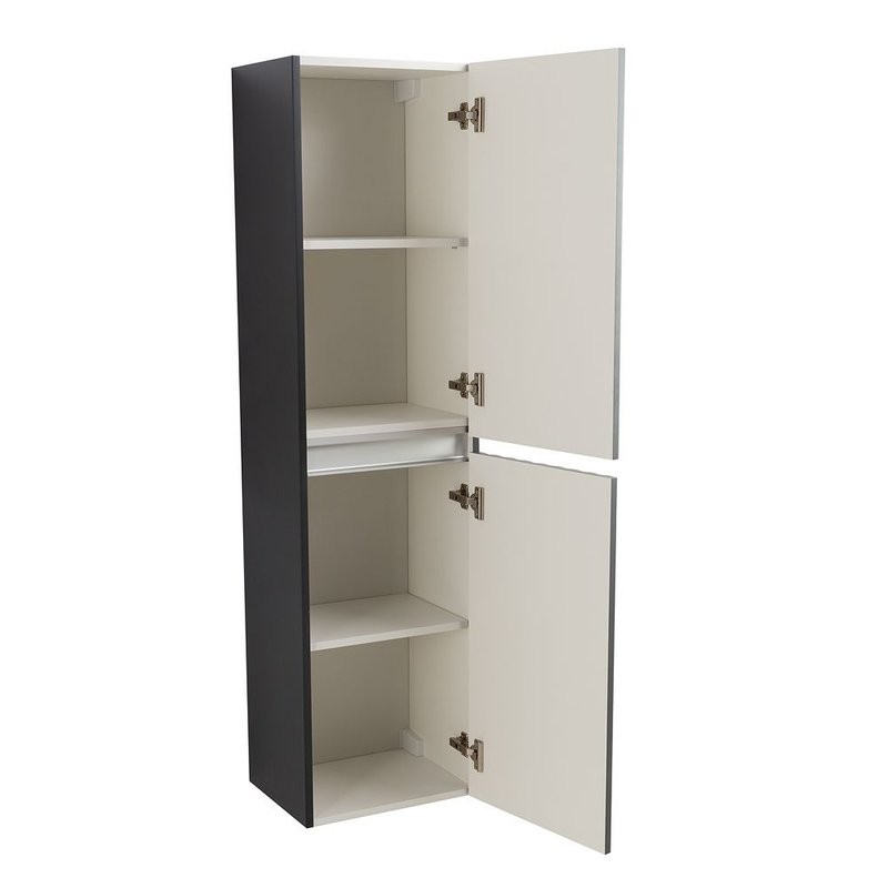 Шкаф-пенал для ванной Art&Max Elegant 150 матовый серый