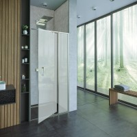 Душевая дверь в нишу Alex Baitler AB78С100 100 см, профиль сатин, стекло матовое